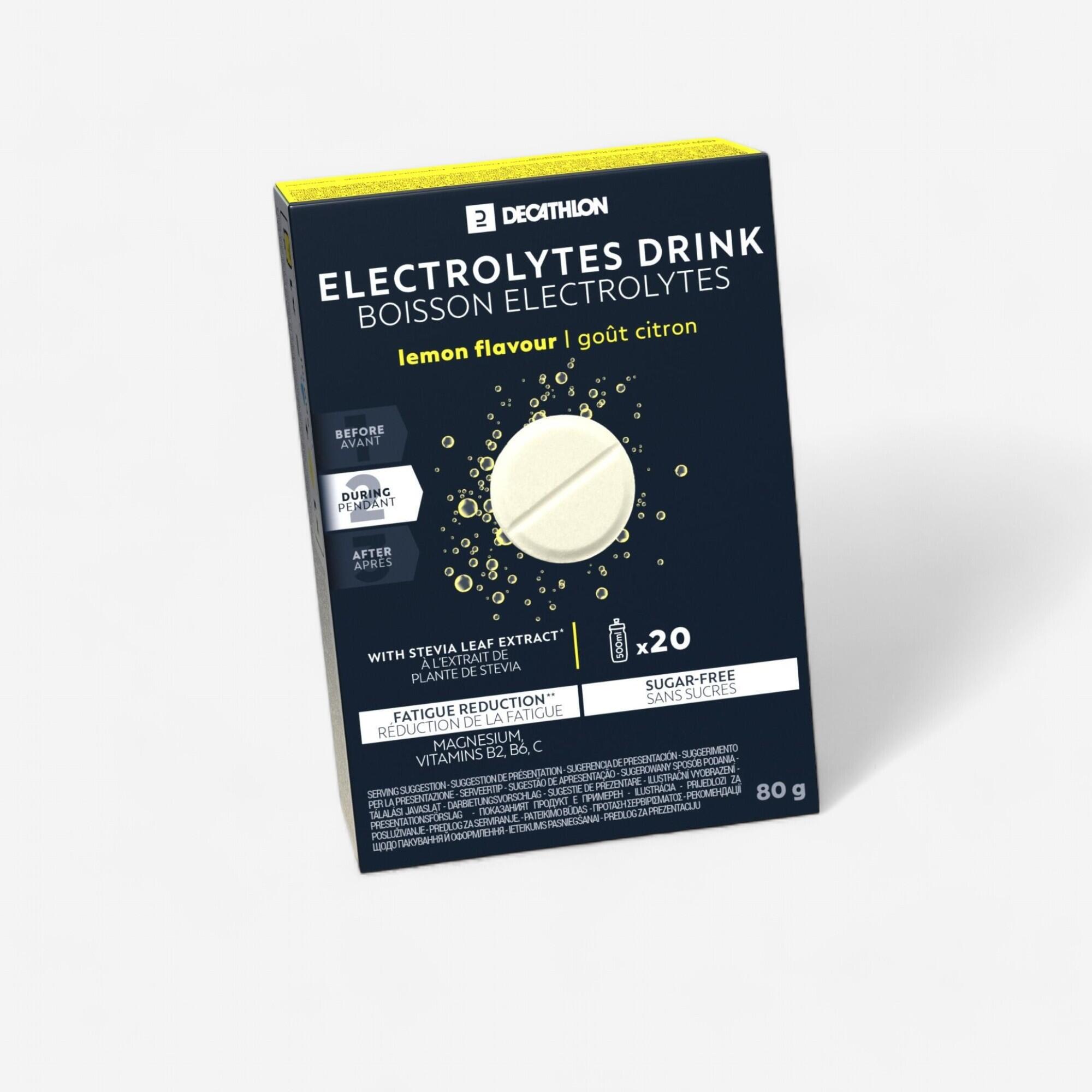 Elektrolytické šumivé tablety bez cukru citrón 20×4 g