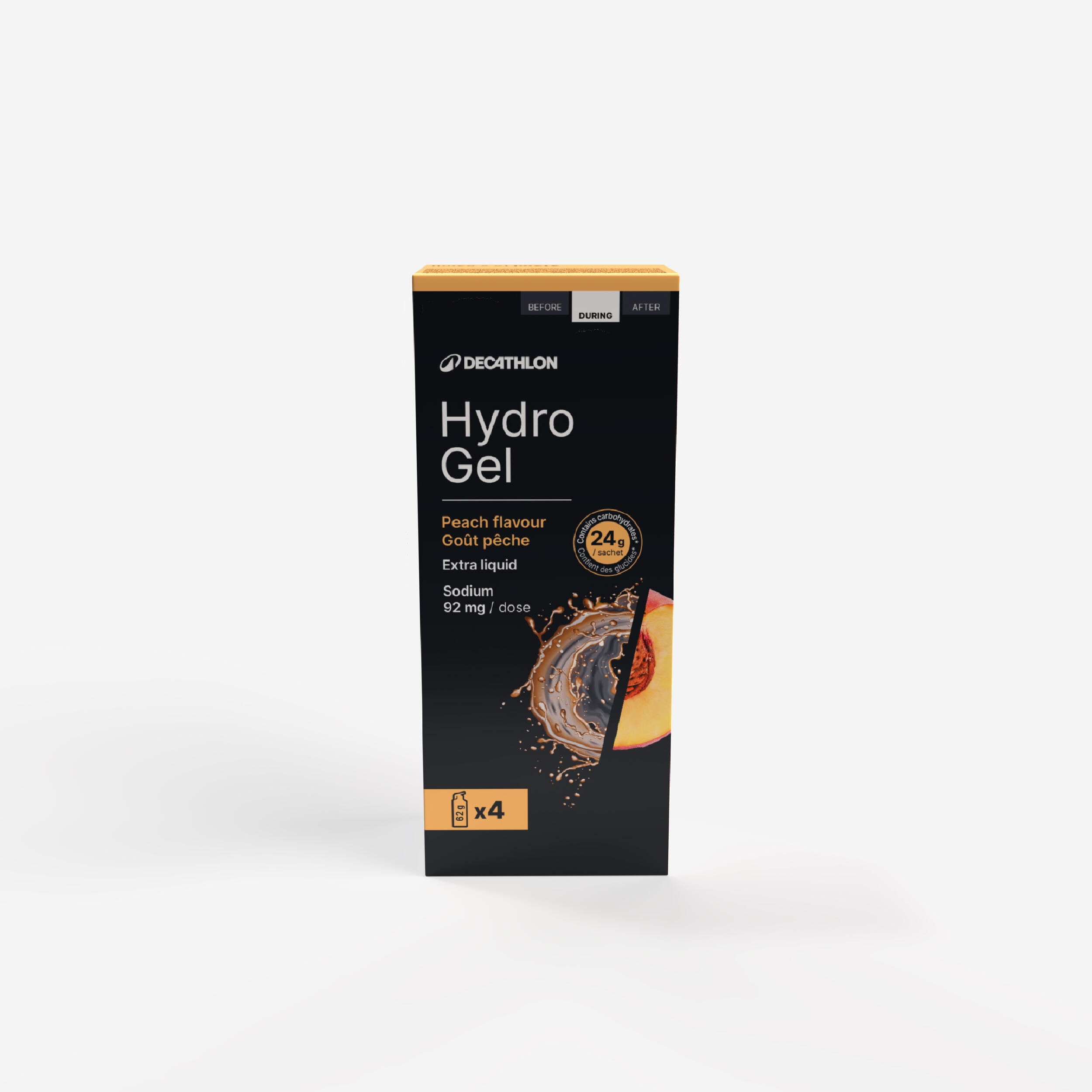 Energetický gél HYDRO GEL – broskyňa 4 × 53 ml