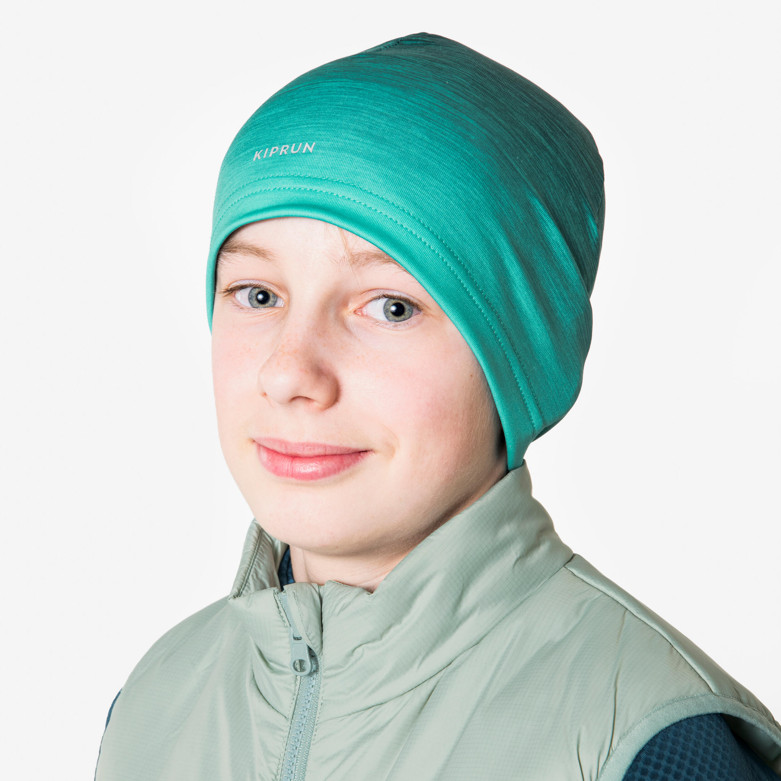 Nepremokavá bežecká čiapka Dry+ tyrkysová