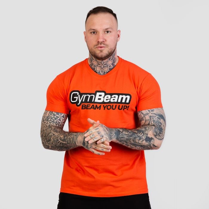 GymBeam Tričko Beam Orange LL