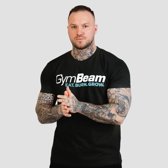 GymBeam Tričko Grow Black LL