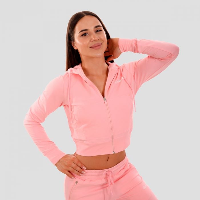 GymBeam Dámska mikina Zip-up TRN pink MM