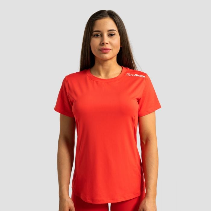 GymBeam Dámske športové tričko Limitless Hot Red SS