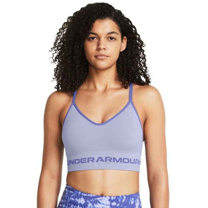Under Armour Podprsenka Seamless Low Long Bra Purple SS