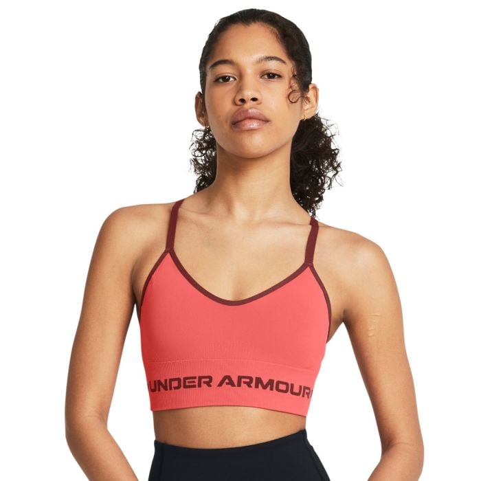 Under Armour Podprsenka Seamless Low Long Bra Pink S
