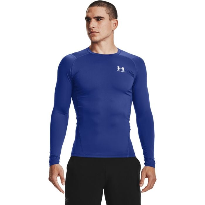 Under Armour Tričko HG Armour Comp LS Blue L