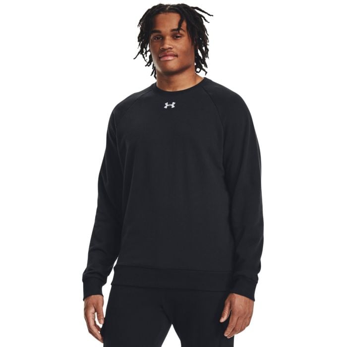 Under Armour Mikina UA Rival Fleece Crew Black SS