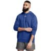Under Armour Mikina UA Rival Fleece Hoodie Blue  XXLXXL