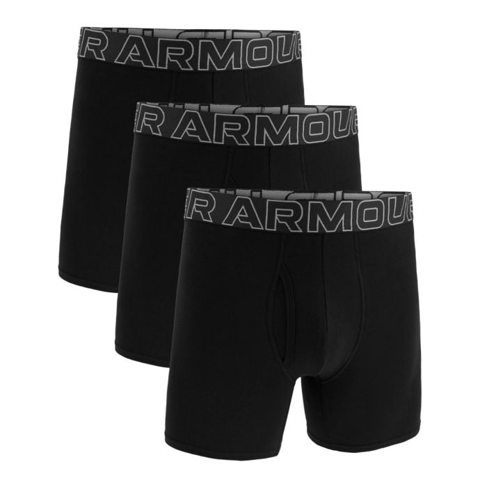 Under Armour Pánske boxerky M Perf Cotton 6in 3pack Black MM