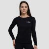 GymBeam Dámske tričko s dlhým rukávom Basic Black  S