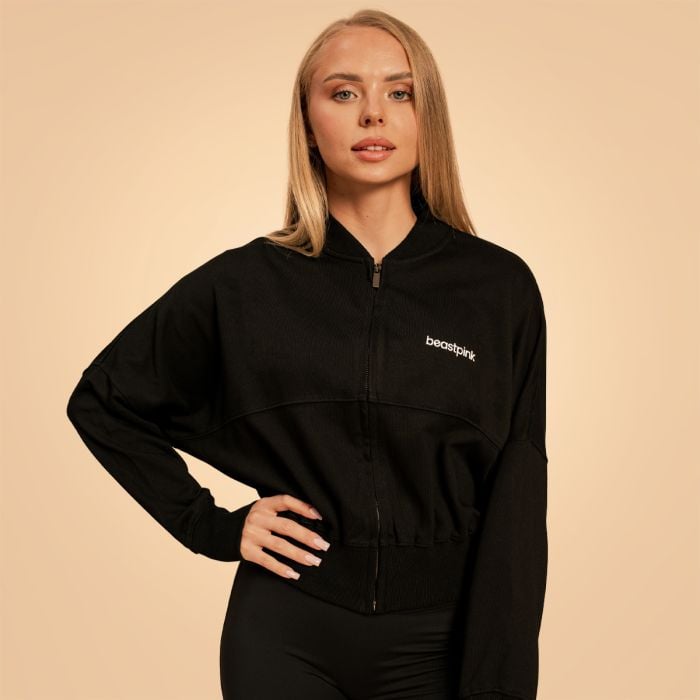 BeastPink Dámska mikina Zip-Up Bliss Black XLXL
