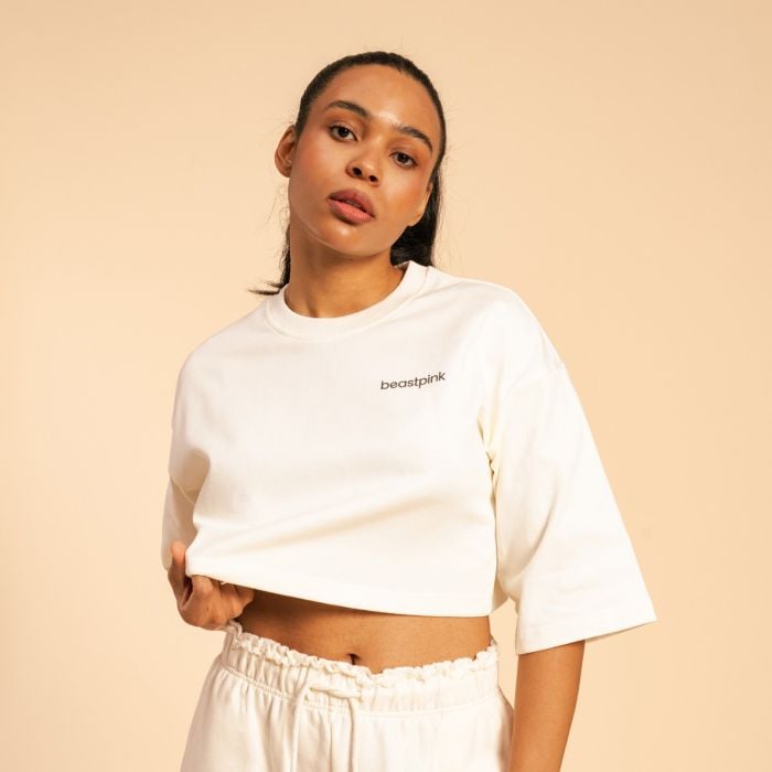 BeastPink Dámske tričko Cropped Serenity Ivory MM