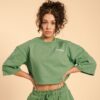 BeastPink Dámske tričko Cropped Serenity Olivine  XLXL