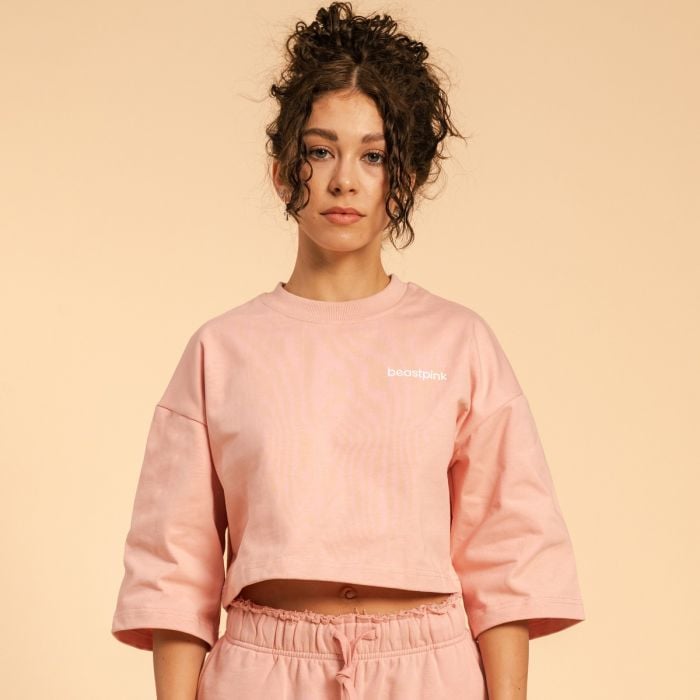 BeastPink Dámske tričko Cropped Serenity Pink LL