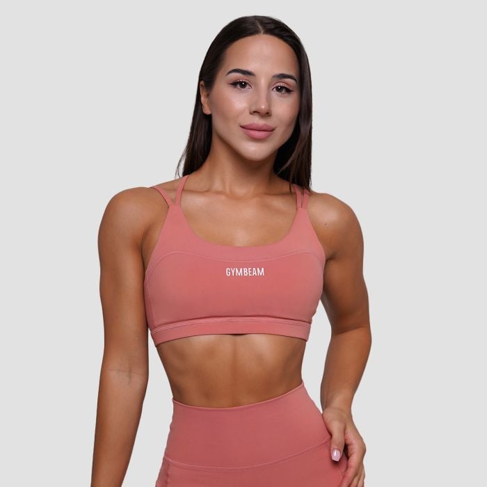GymBeam Športová podprsenka FIT Salmon XLXL