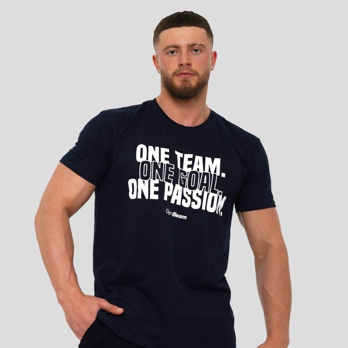 GymBeam Tričko One Team Navy XLXL