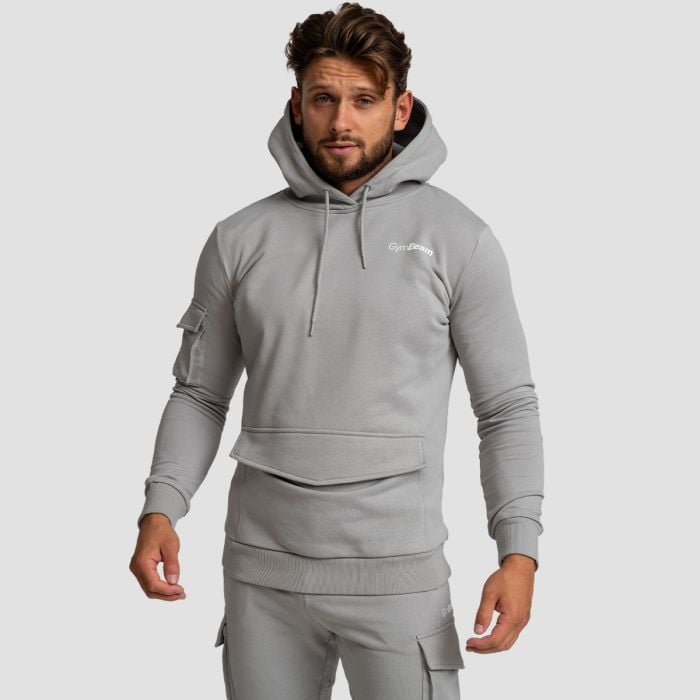 GymBeam Mikina TRN Hoodie Grey LL