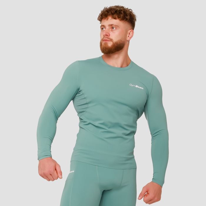 GymBeam Kompresné tričko s dlhým rukávom High Blue XXL
