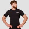 GymBeam Kompresné tričko Mid Black  XL