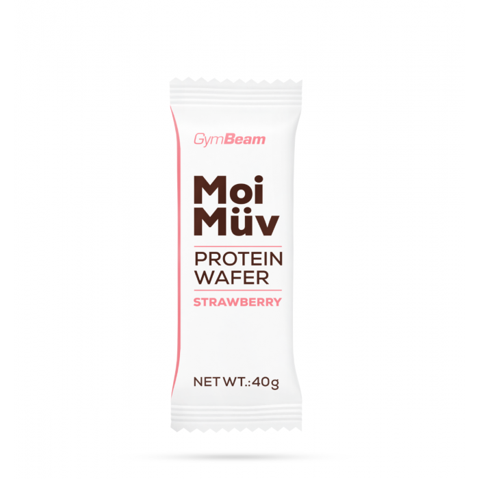GymBeam MoiMüv Protein Wafer jahoda