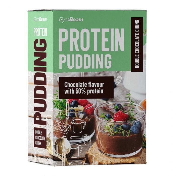 GymBeam Proteínový puding dvojnásobné kúsky čokolády
