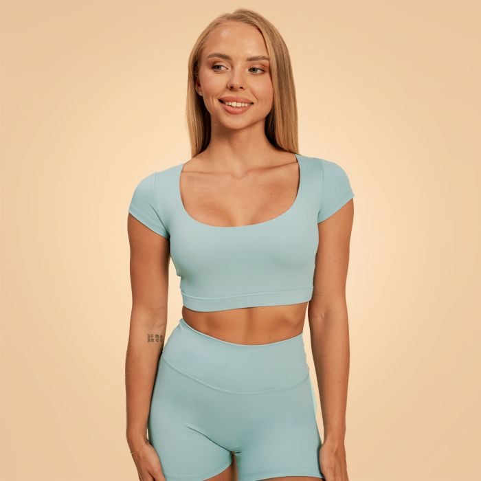 BeastPink Dámske tričko Cropped Sense Storm Blue XSXS