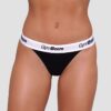 GymBeam Nohavičky Tanga 3Pack Black  XXLXXL