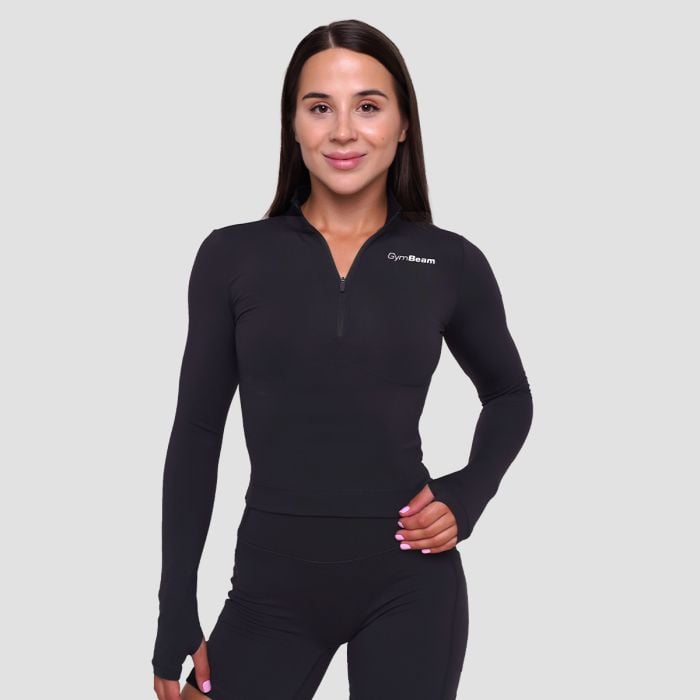 GymBeam Dámsky športový top Ignite Black LL