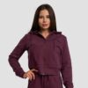 GymBeam Dámska mikina Zip-up TRN Eggplant  XSXS