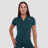 GymBeam Dámske tričko Cropped Ignite Dark Green  XSXS