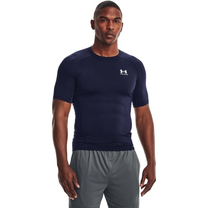 Under Armour Kompresné tričko HG Armour Comp SS Midnight Blue XXLXXL