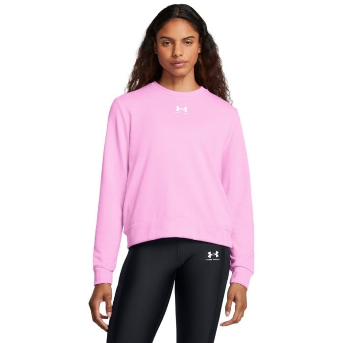 Under Armour Dámska mikina Rival Terry Crew Pink XLXL