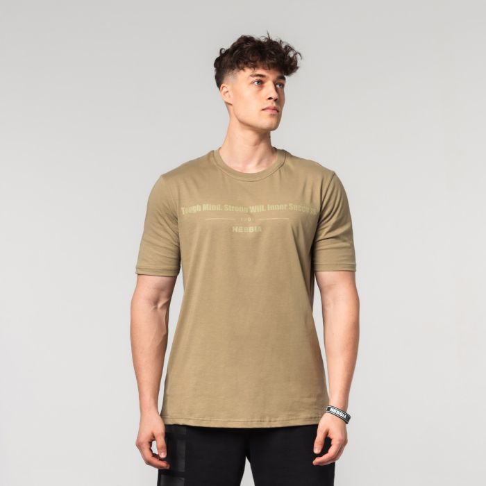 NEBBIA Tričko FLEXIN Beige XLXL