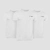 GymBeam Tričko Basic 3Pack White  M - 3pack