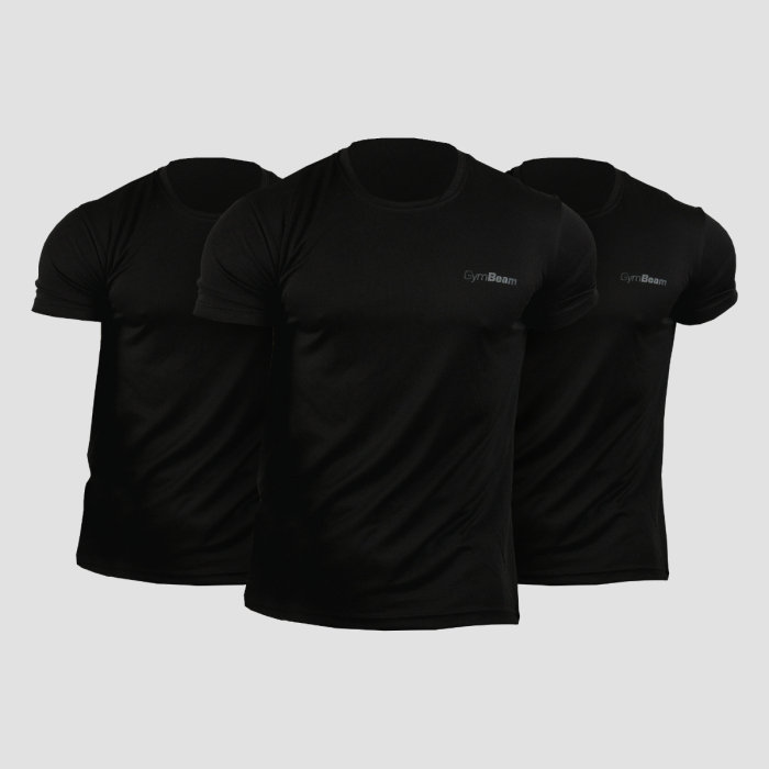 GymBeam Tričko TRN 3Pack Black XXL - 3pack