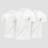 GymBeam Tričko TRN 3Pack White  S - 3pack