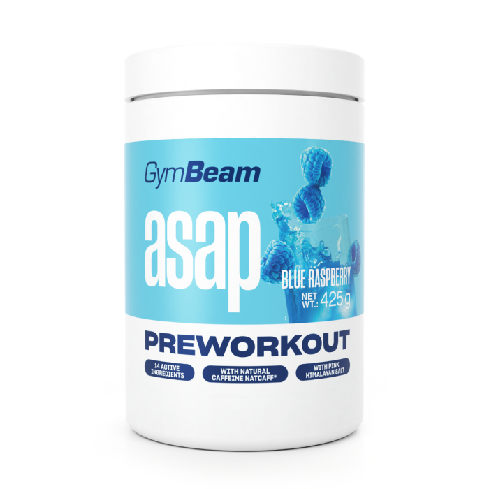 GymBeam ASAP Pre-Workout modrá malina