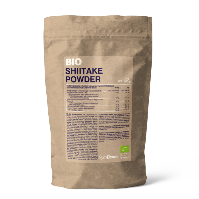 GymBeam Bio Shiitake prášok