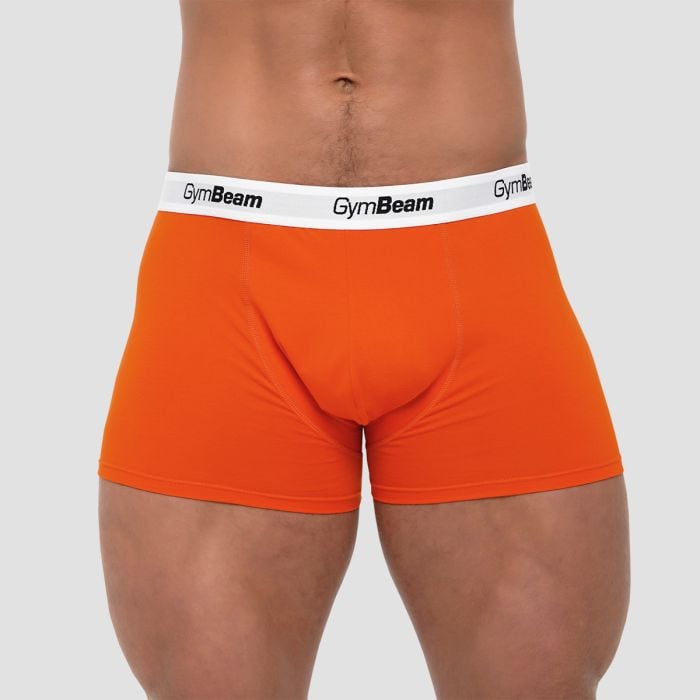 GymBeam Pánske boxerky Essentials 3Pack Orange XXLXXL