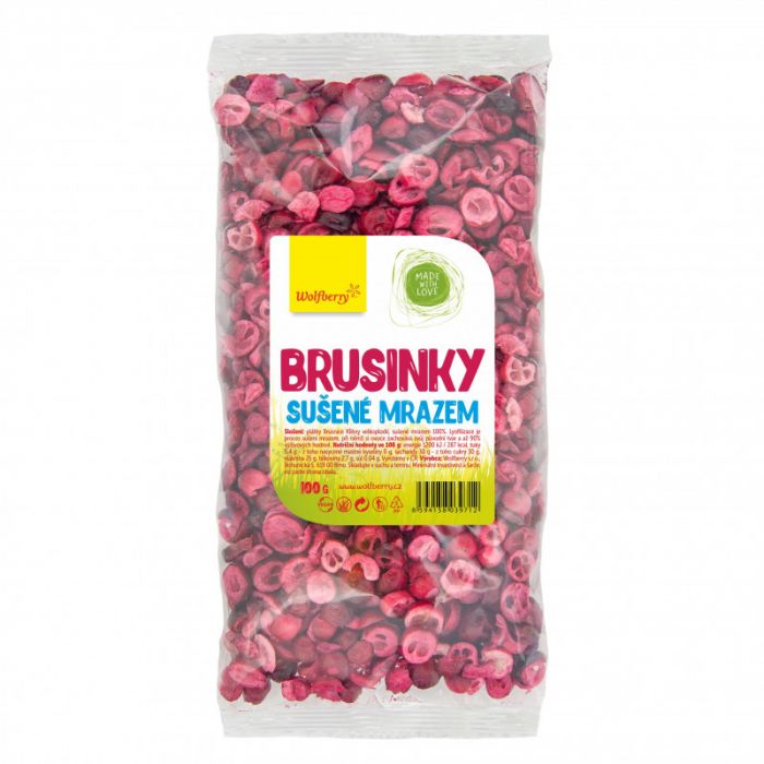 Wolfberry Brusnice sušené mrazom