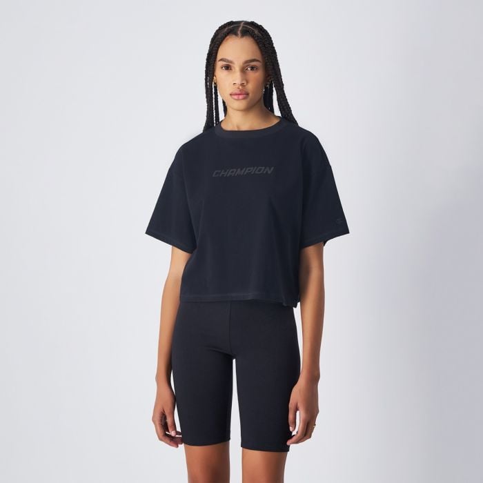 Champion Dámske tričko Cropped Black XSXS