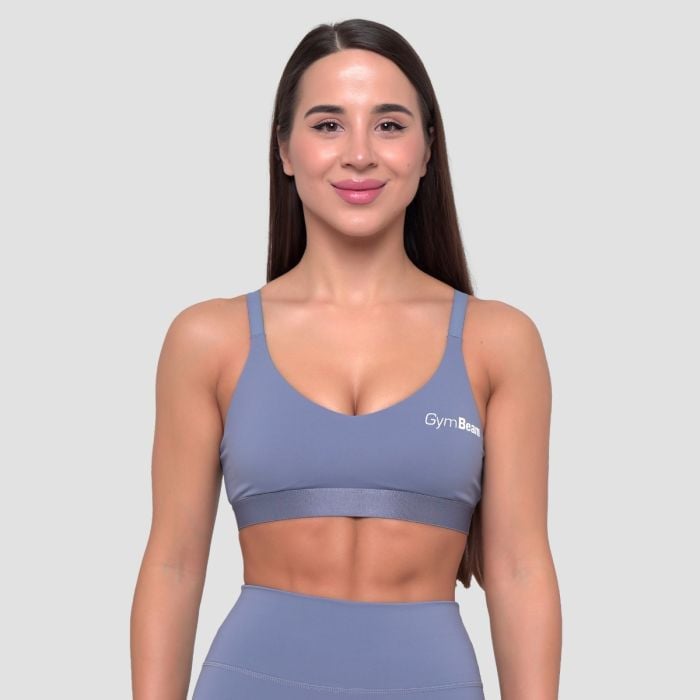 GymBeam Športová podprsenka String Essence Denim Blue XL
