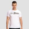 GymBeam Tričko Fitness White  XXL