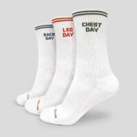 GymBeam Ponožky GymRat 3Pack White  L