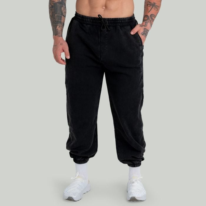 STRIX Tepláky Washed Black XXXL