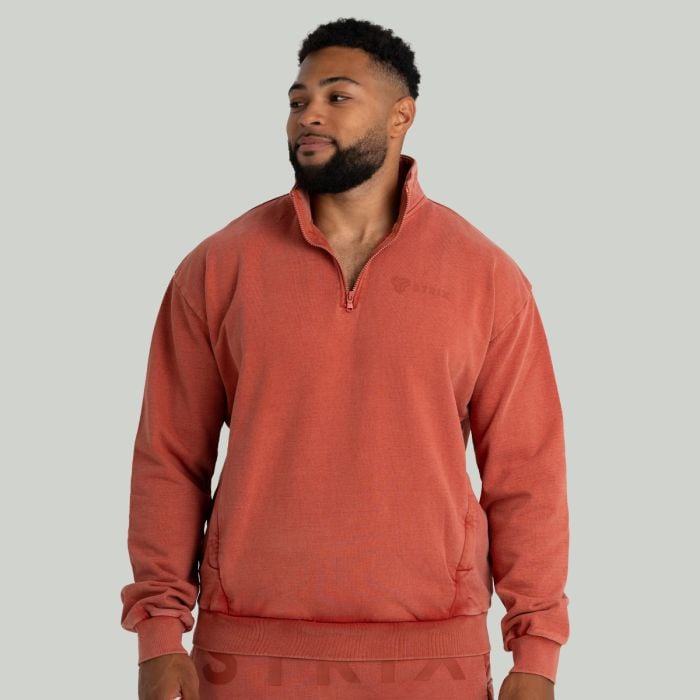 STRIX Mikina Washed Terra XXL