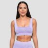 GymBeam Bezšvová športová podprsenka Lift Violet  L