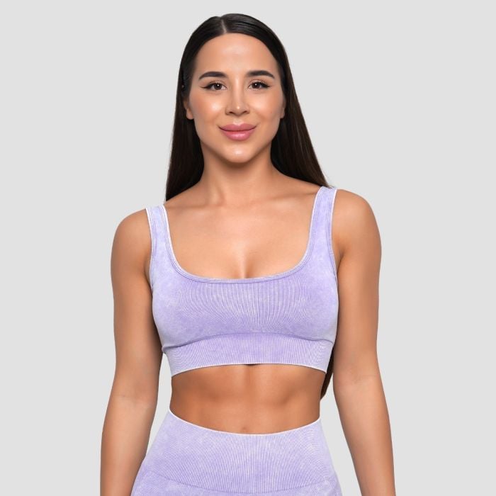 GymBeam Bezšvová športová podprsenka Lift Violet S