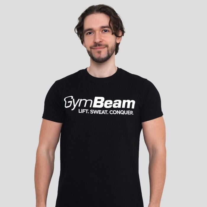 GymBeam Tričko Lift Black XL