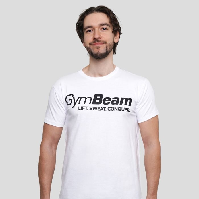 GymBeam Tričko Lift White XXL